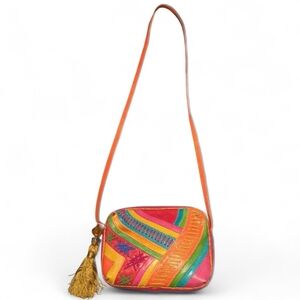 Vintage Sharif Patchwork Leather Bag In Excellent Condition